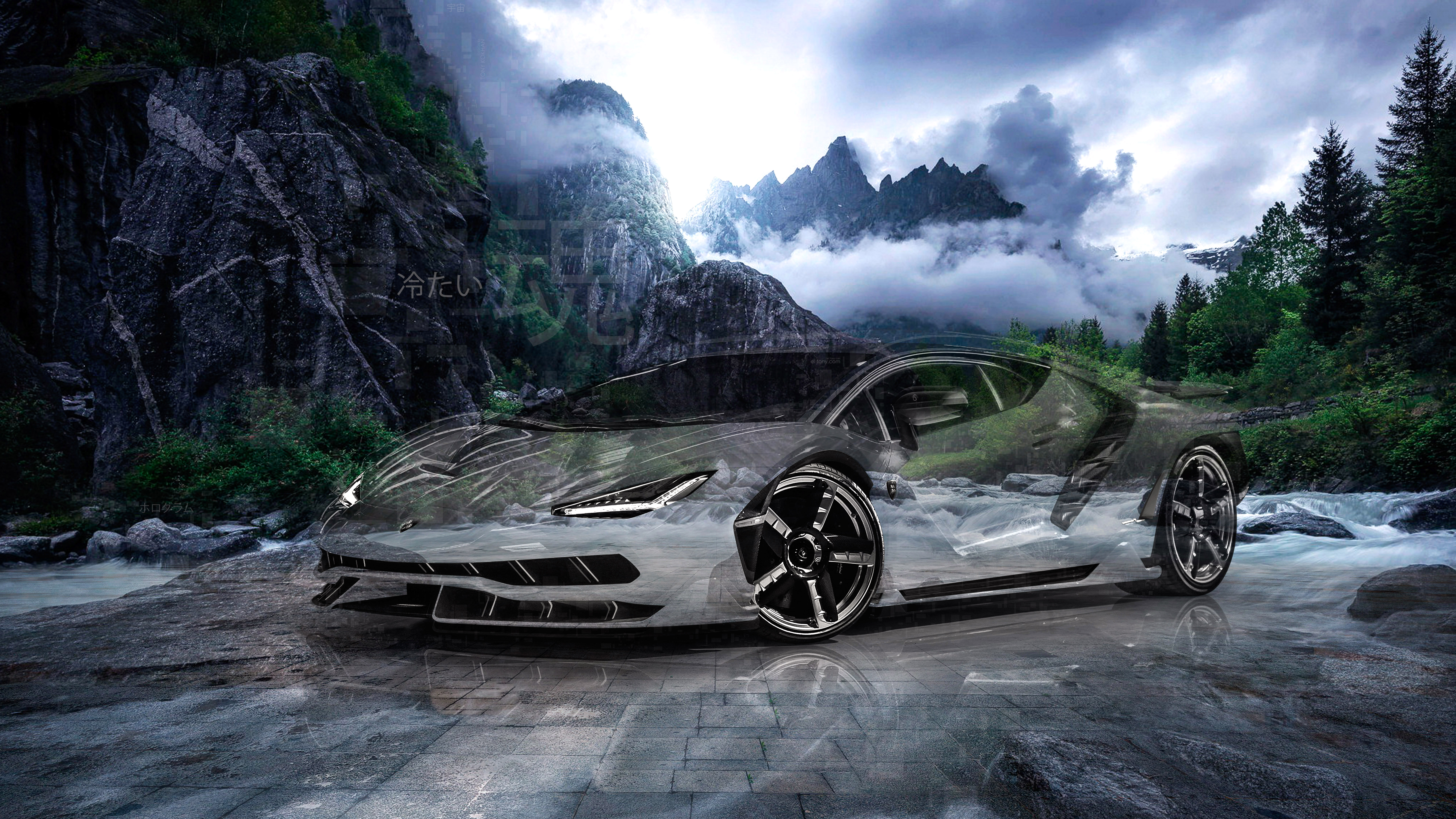Lamborghini-Centenario-Super-Crystal-Cold-Soul-Universe-Mountains-River-Nature-Universe-Art-Car-2023