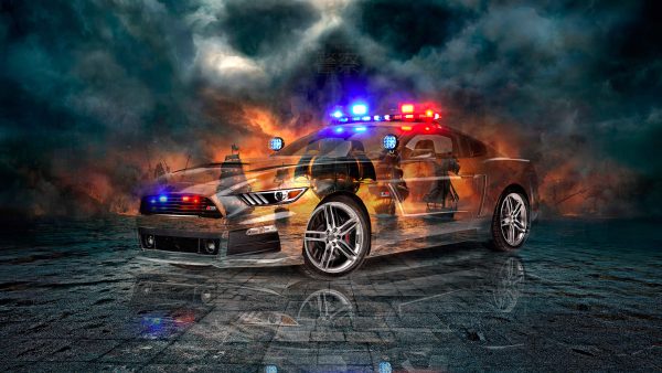 Ford-Mustang-Roush-Muscle-Super-Crystal-Police-Soul-Fire-Sea-Death-Sails-Tactile-Hologram-Art-Car