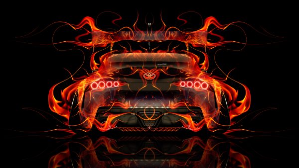 Toyota-Supra-A90-JDM-Tuning-Back-Super-Fire-Flame-Abstract-Art-Car