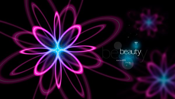Beauty-Super-Abstract-Flowers-Simple-Creative-Word-Art