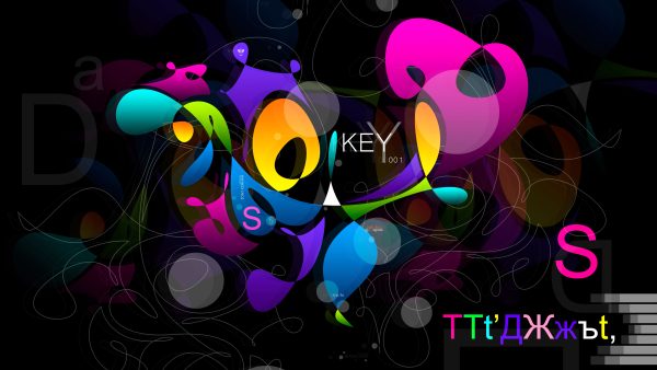 Key-One-Neural-Network-Super-Abstract-Words-TonyCode-eQ-Art