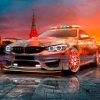 BMW-M4-GTS-DTM-Safety-Car-Red-Star-Crystal-FromPermutationTermsSumChanges-Soul-Moscow-Kremlin-Russia-Car