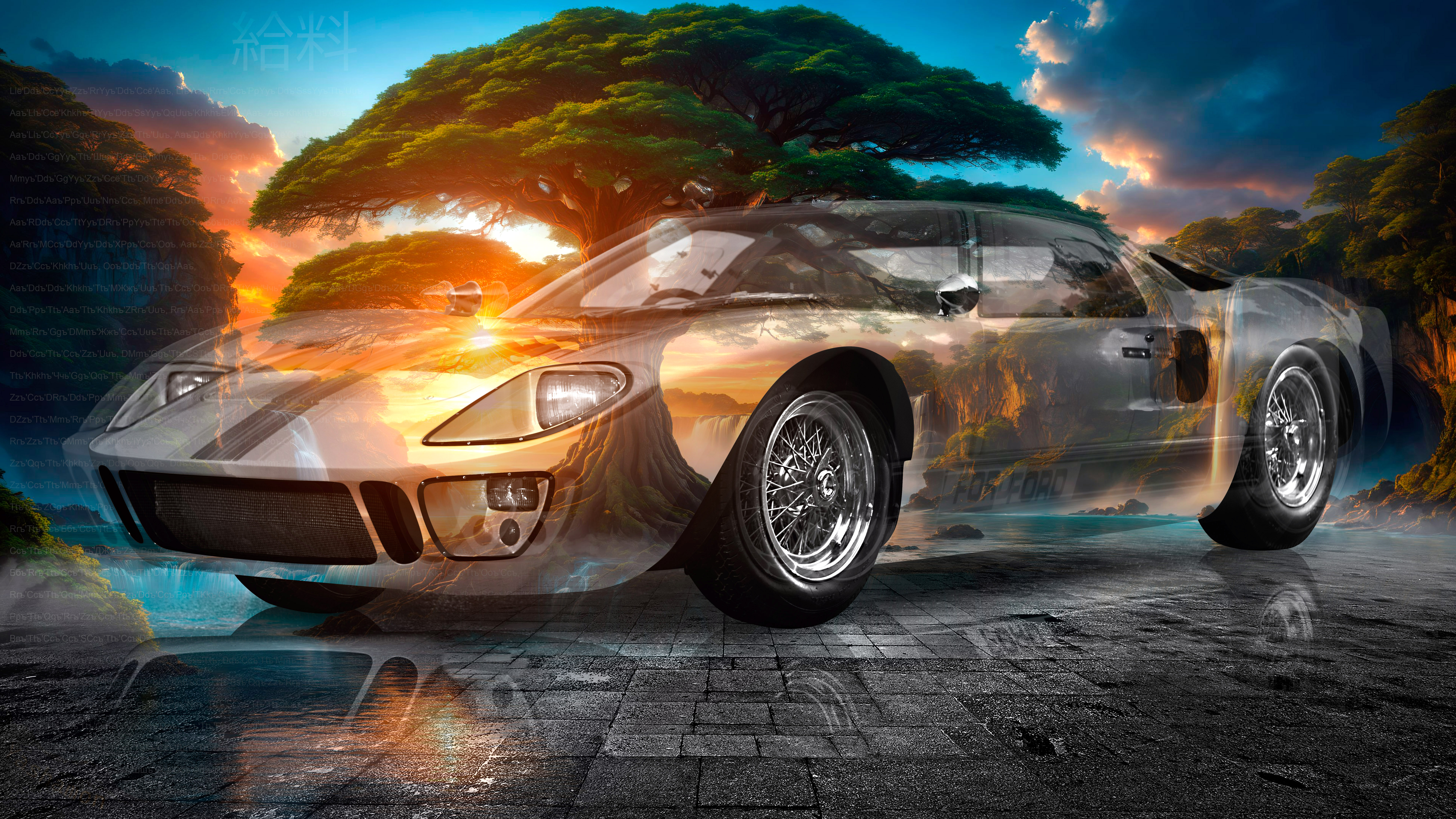 Ford-GT40-Road-Version-Super-Crystal-Tutorial-Big-Tree-Tactile-Hologram-Art-Car