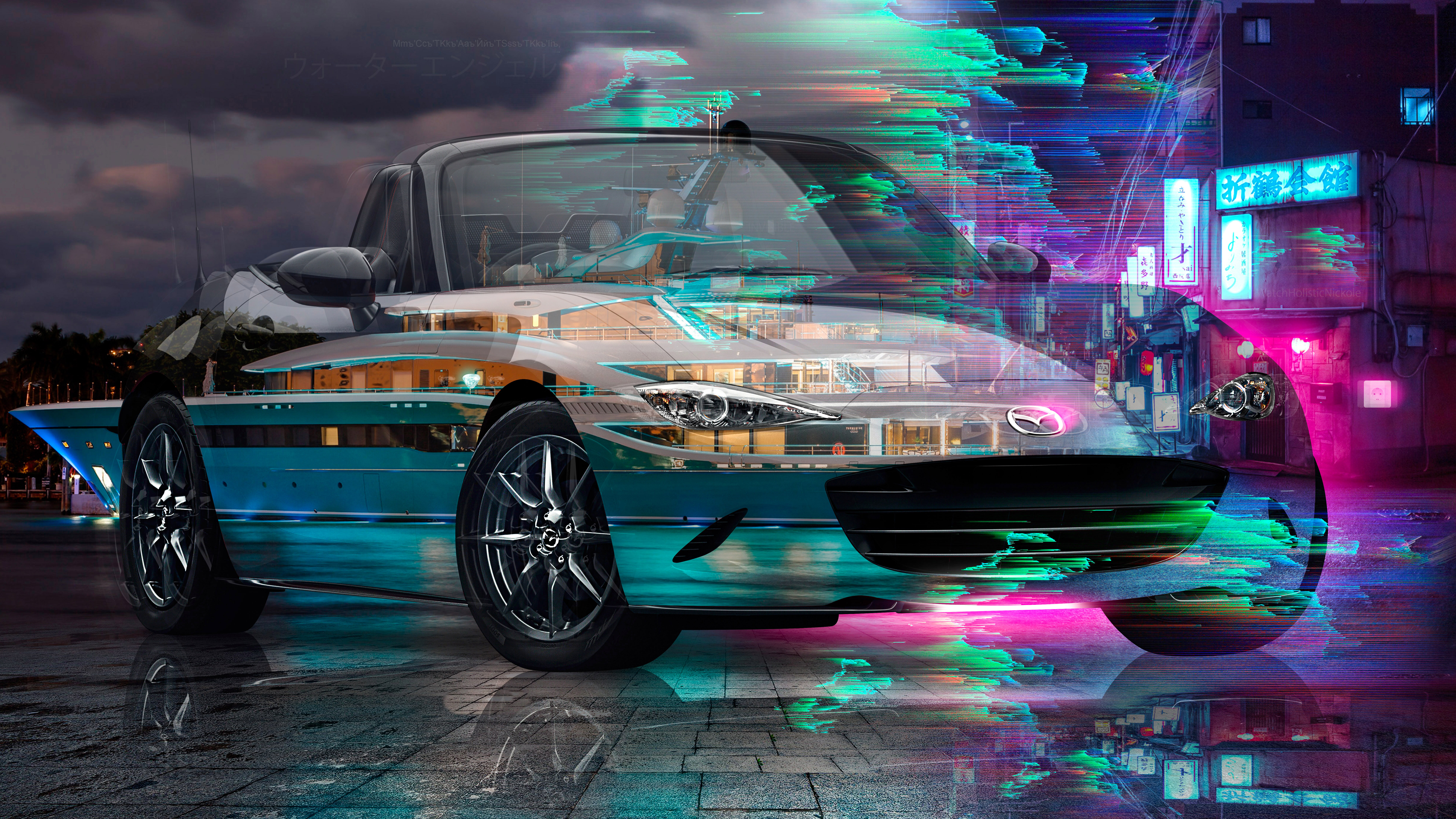 Mazda-MX5-Roadster-Super-Crystal-WaterAngel-GoYacht-77m-Turquoise-Japan-Glich-Neon-Car-2023