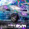 Subaru-Impreza-WRX-STI-JDM-Tuning-Super-Clairvoyance-Graffiti-Girl-Butterfly-Planet-Earth-TonyJDM-Magic-Neon-Car