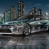 Lexus-LC500-Super-Crystal-Japan-Soul-Eitai-Bridge-Night-Tokyo-Tactile-Hologram-Art-Car