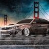 Subaru-Impreza-WRX-STI-JDM-Tuning-Super-Crystal-Soul-Loneliness-Golden-Gate-Bridge-San-Francisco-City-Art-Car-