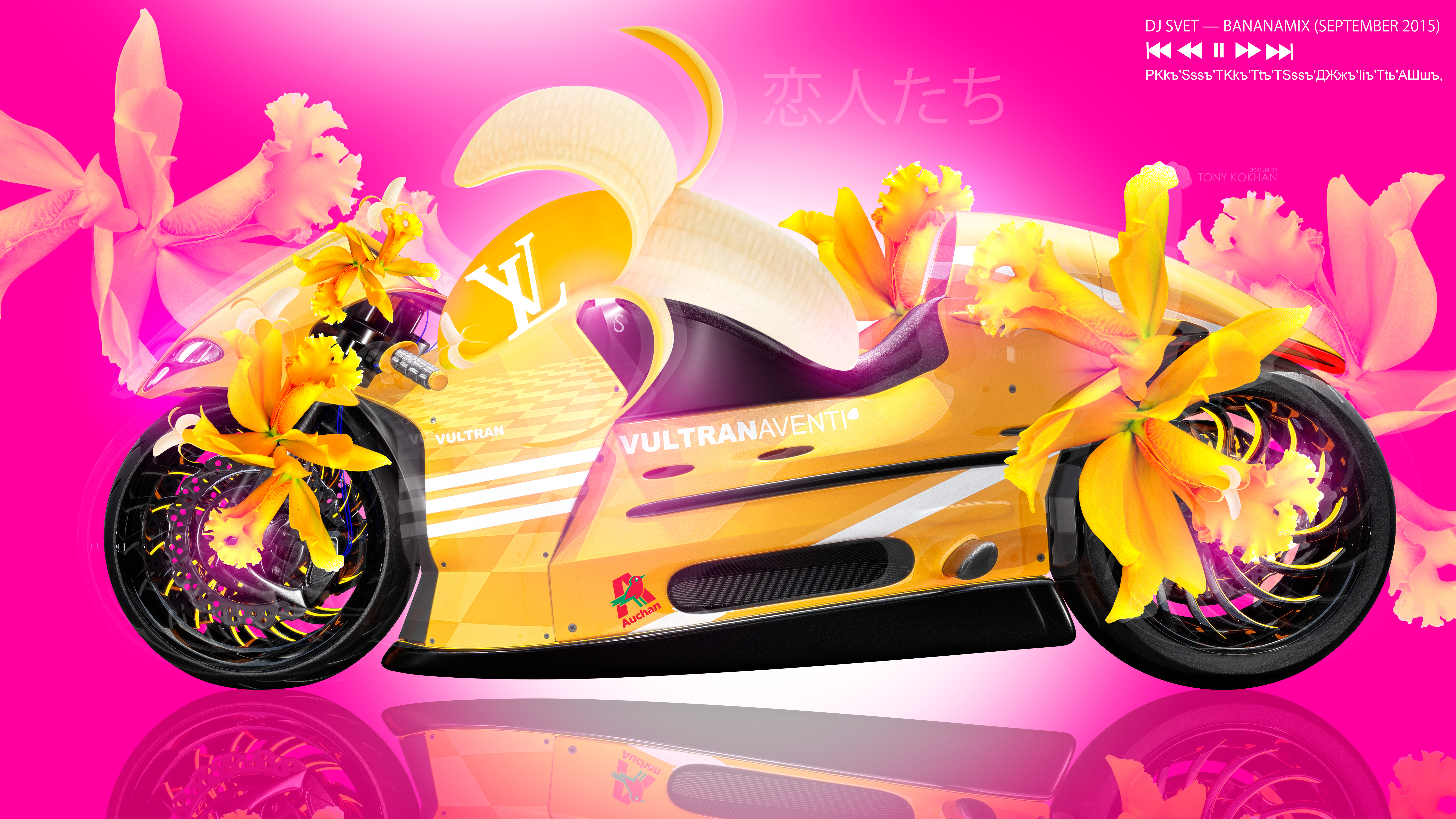 Vultran-Aventi-Super-Lovers-Banana-Flowers-Mix-Music-Player-Dj-Svet-Louis-Vuitton-Moto-Art-Bike