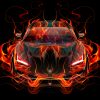 Lamborghini-Centenario-FrontUp-Super-Fire-Flame-Abstract-Art