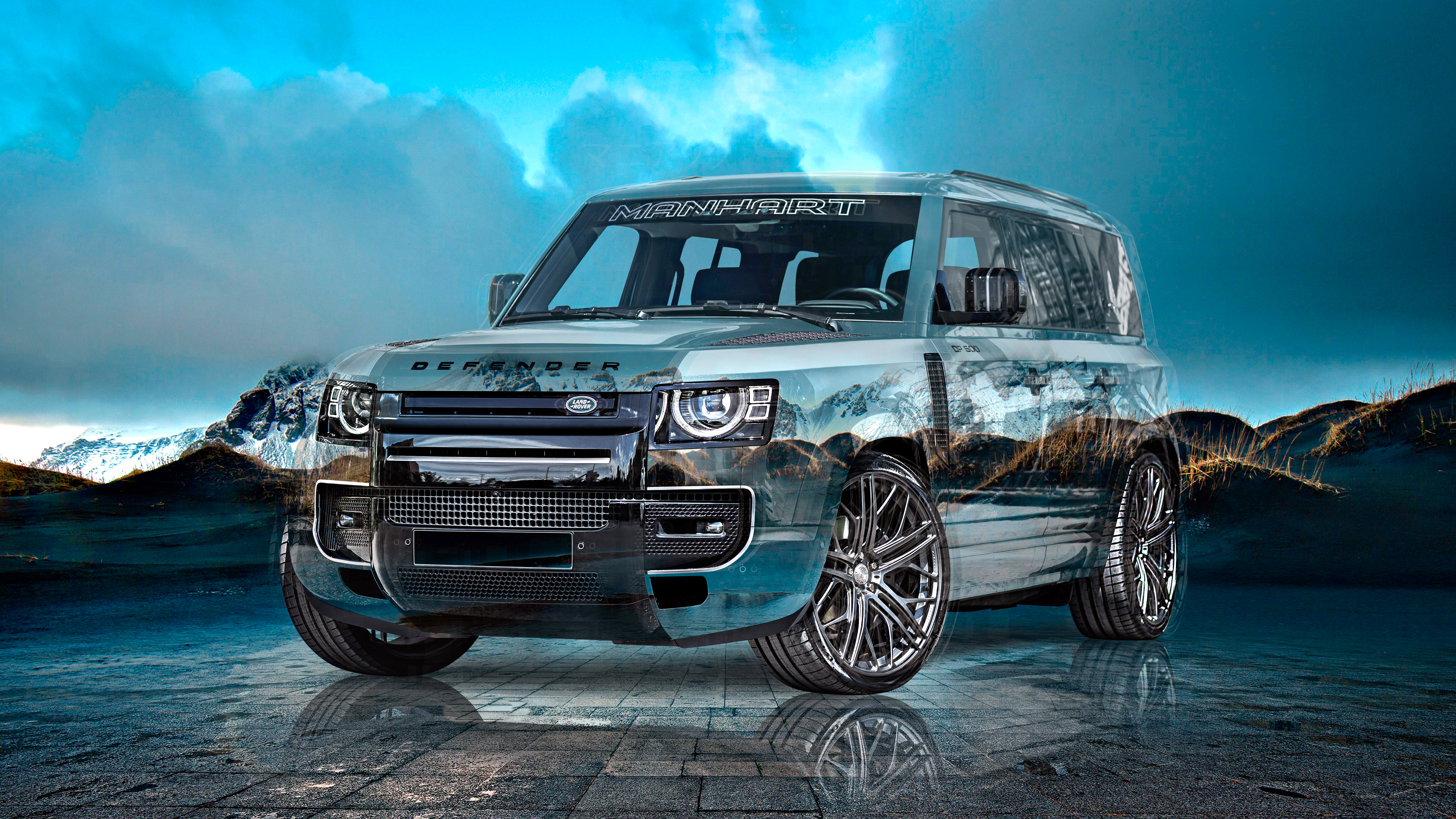 Land-Rover-Defender-Manhart-Super-Crystal-Maniac-Soul-Stokksnes-Island-Tactile-Hologram-Art-Car