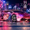 Lamborghini-Huracan-Anime-Bleach-Aerography-Super-Soul-Force-Music-A-Caustic-Fate-Chromatic-Night-City-Art-Car