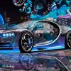 Bugatti-Chiron-3D-Super-Crystal-City-Graffiti-Girl-Dogs-Street-RoRoDdLlit2Ddz-Art-Car