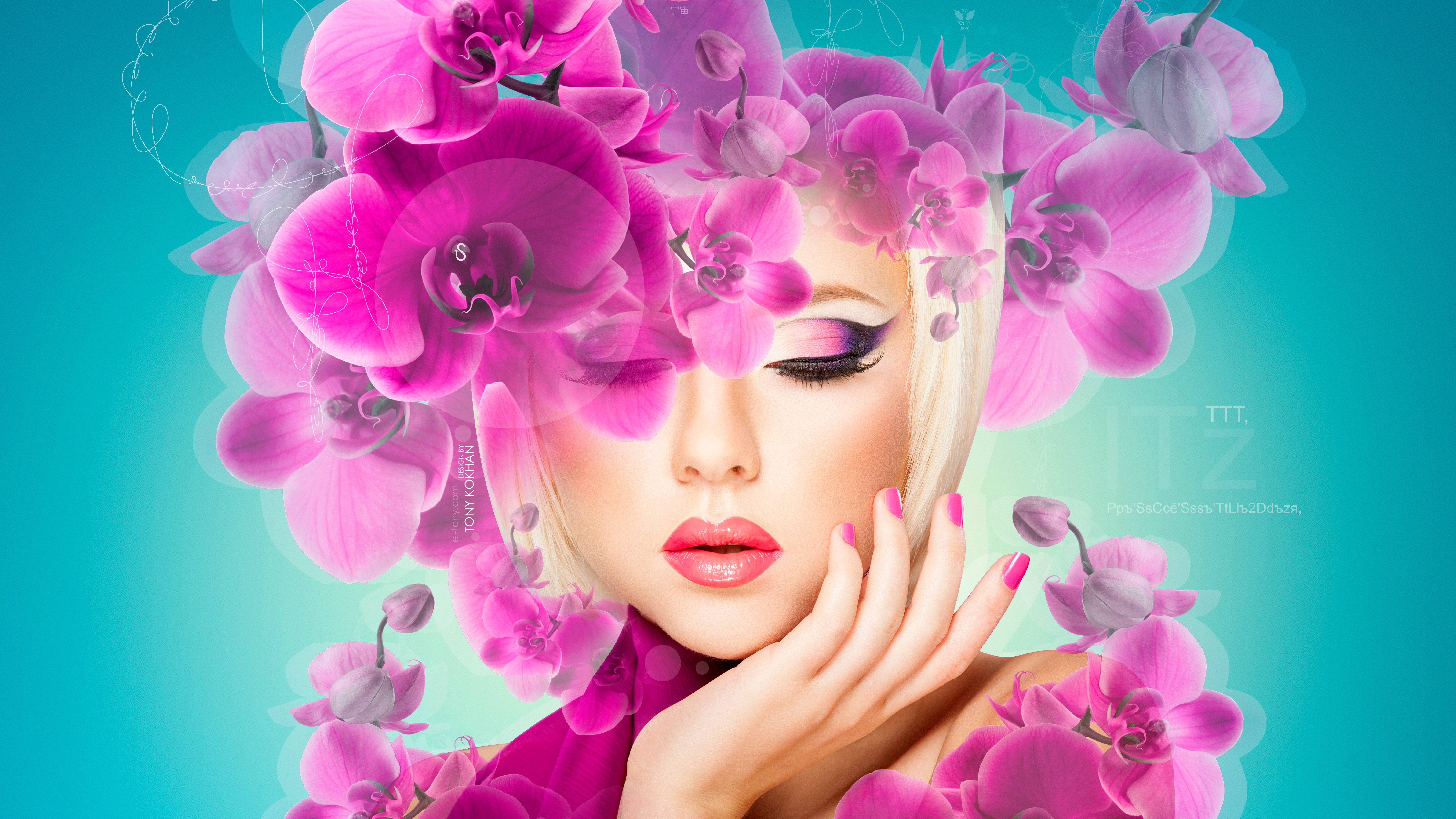 Fashion-Girl-SuitDdLlEez-Creative-Tech-TonykSssitDd-Flowers-Orchid-TonyWindows-Art