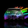 Nissan-Skyline-GTR-R33-JDM-Tuning-Back-Super-Anime-Aerography-Neon-Art-Car