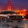 Plymouth-Barracuda-Super-Crystal-Soul-Force-Through-The-Stones-Golden-Gate-Bridge-San-Francisco-Night-Car