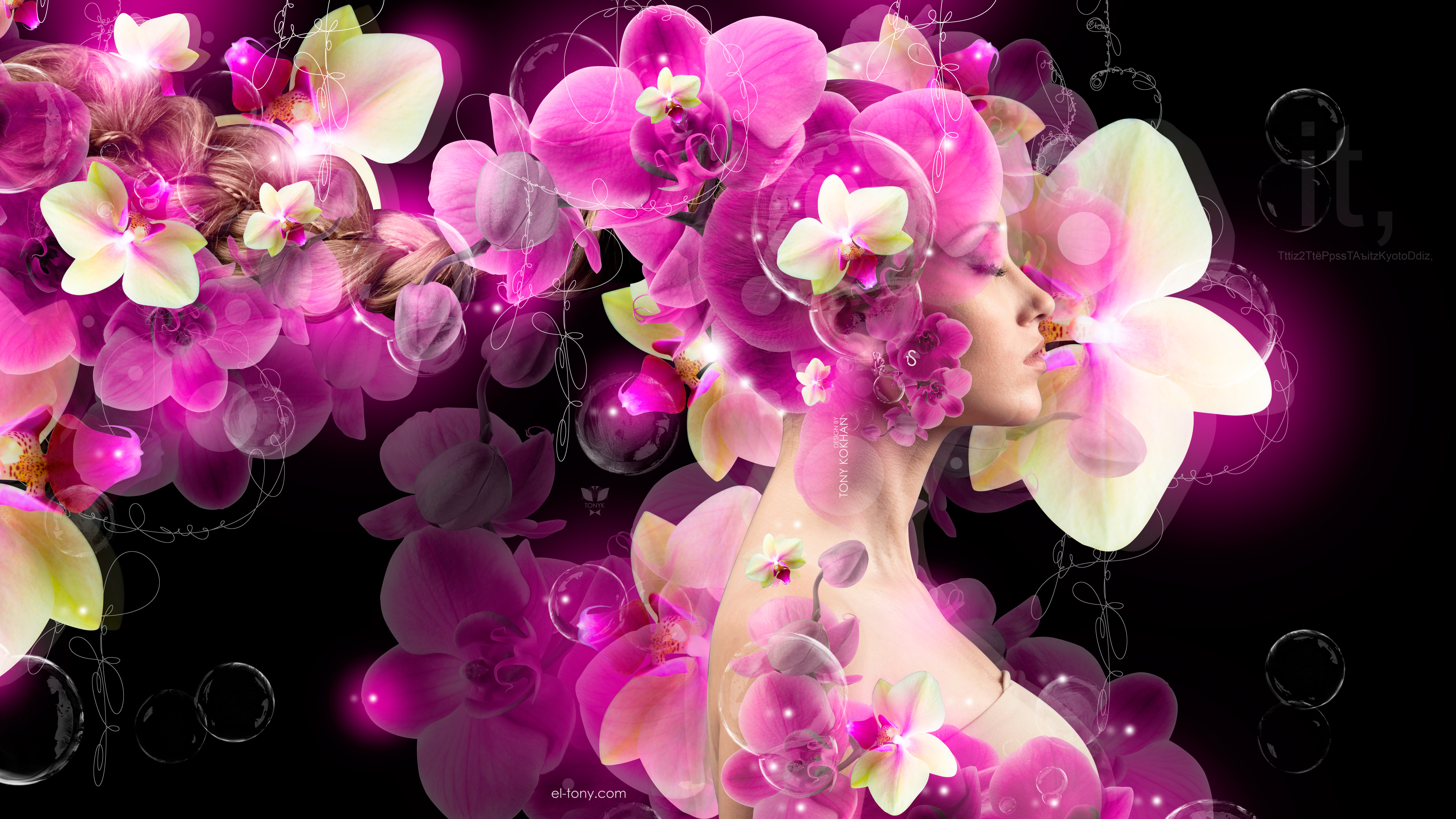 Super-Orchid-Girl-FashiOoitzCcKyotod-Creative-Tech2itDdLlEez-FlowersTonyCcPpit-Bubbles-Bbitzit-Art